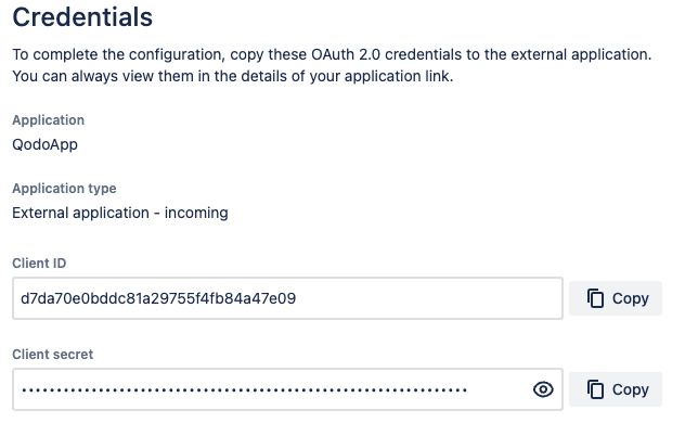 client id and secret