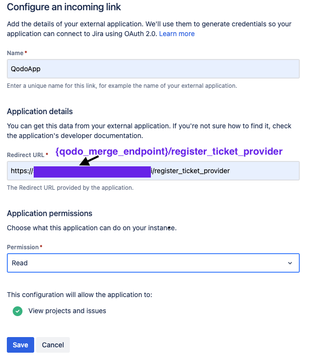 external application details
