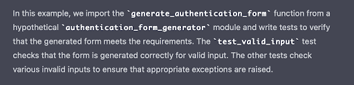 ChatGPT explanations 