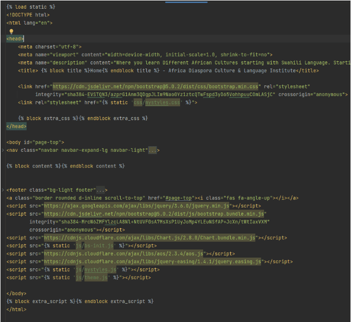 Use template inheritance