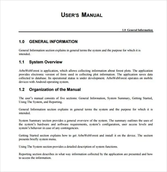 Users manual