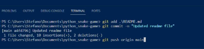 Commit and Push in VScode