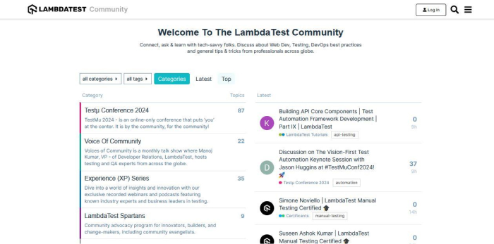 LambdaTest Community
