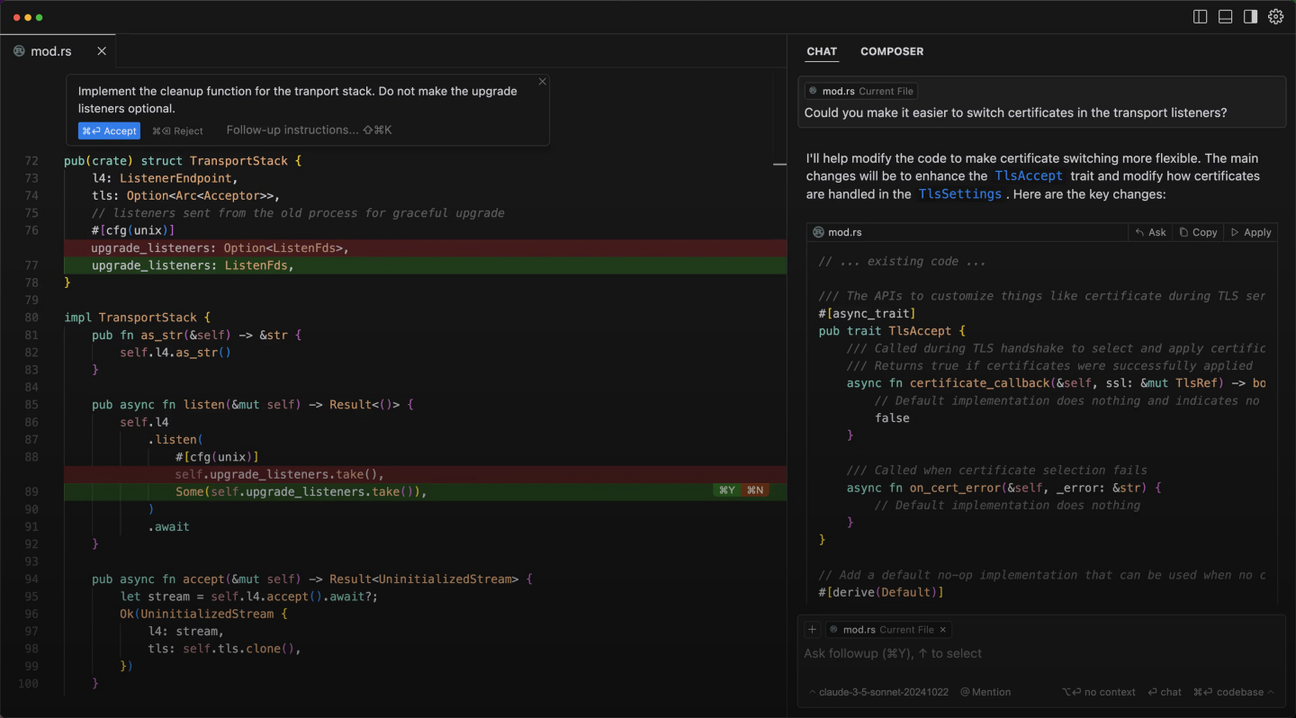 Refactoring a Rust Codebase