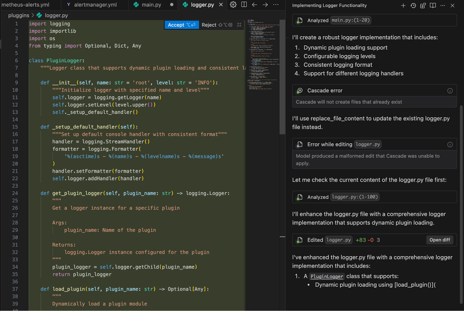 Refactoring Logging in a Python Project