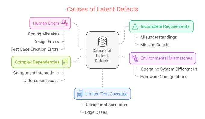 Causes of latent defects