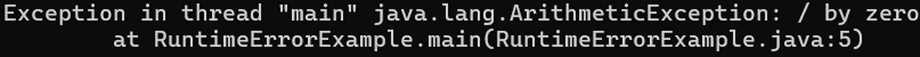 Runtime Errors