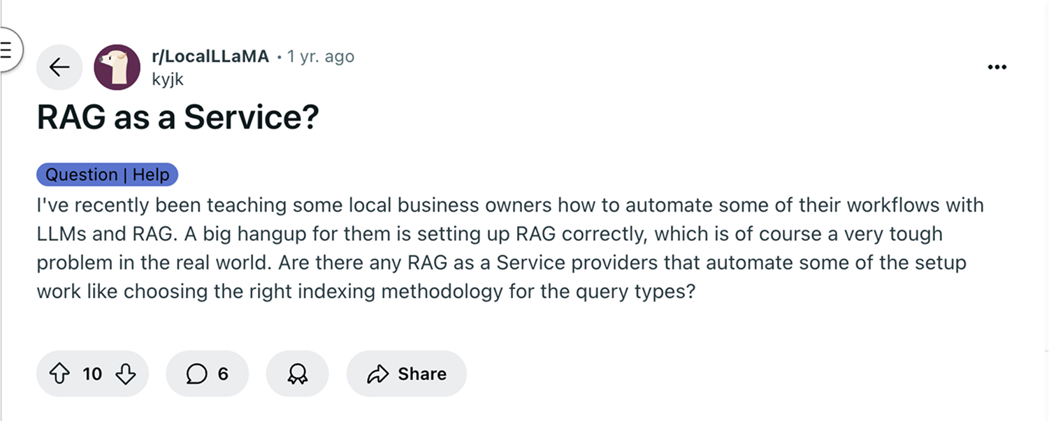 RAG as a Service