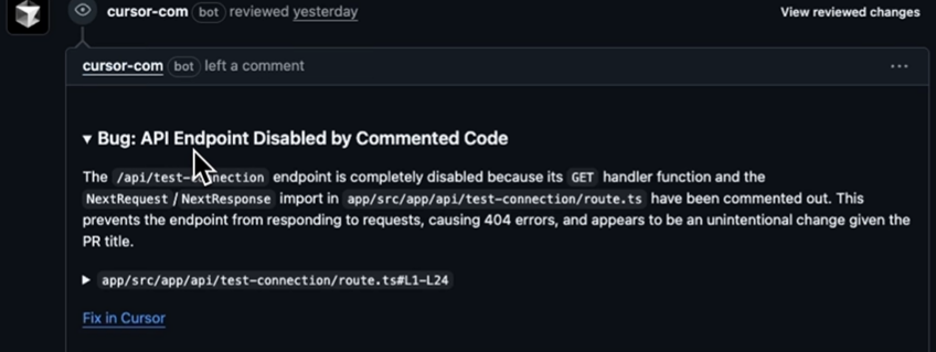 How Its PR Review Agent Handles Code Changes