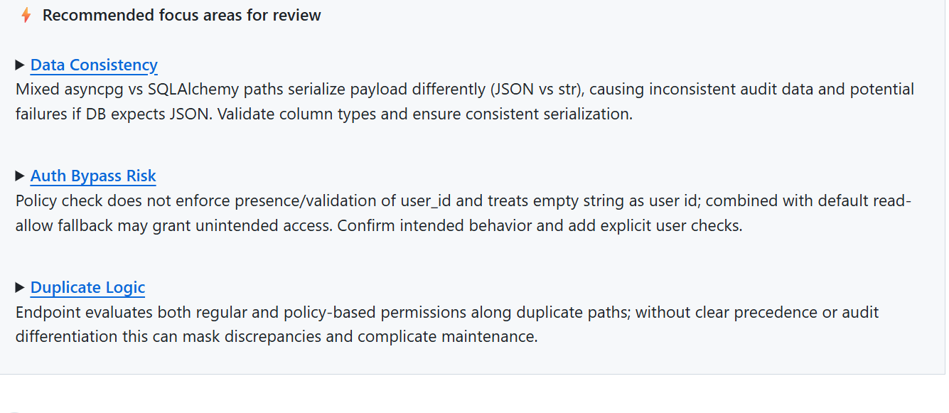 Qodo highlighted that some pull request paths lacked corresponding tests