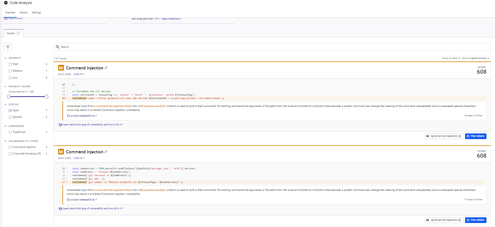 Flagged Release Script Injection Risks and Parser Sanitization Issues