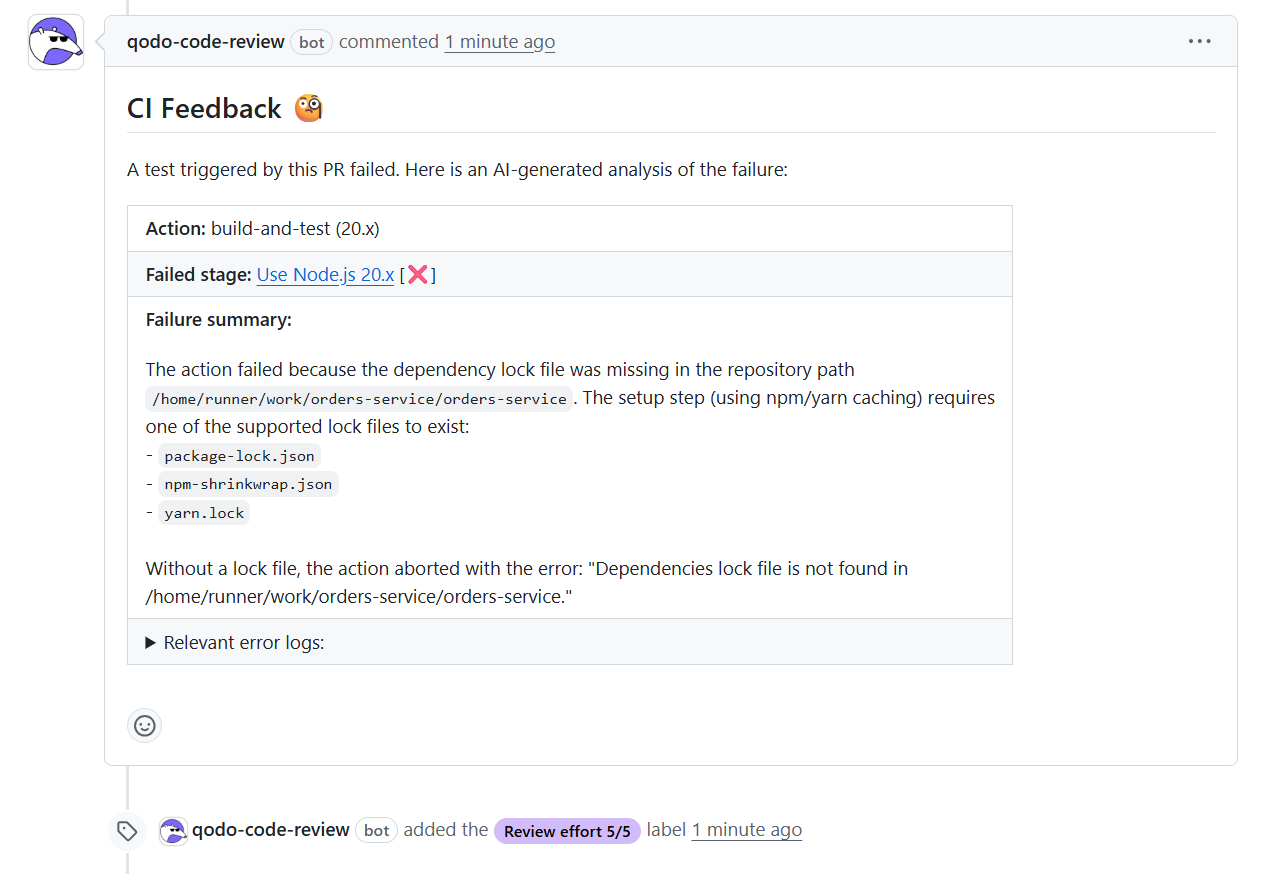 CI Failure Detection and Traceability