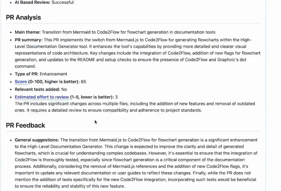Documentation Change Review