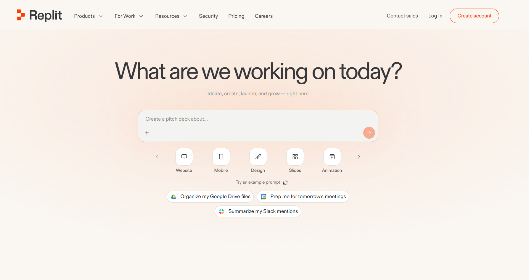 Replit browser-based development environment showing AI-assisted app building and live coding workflows