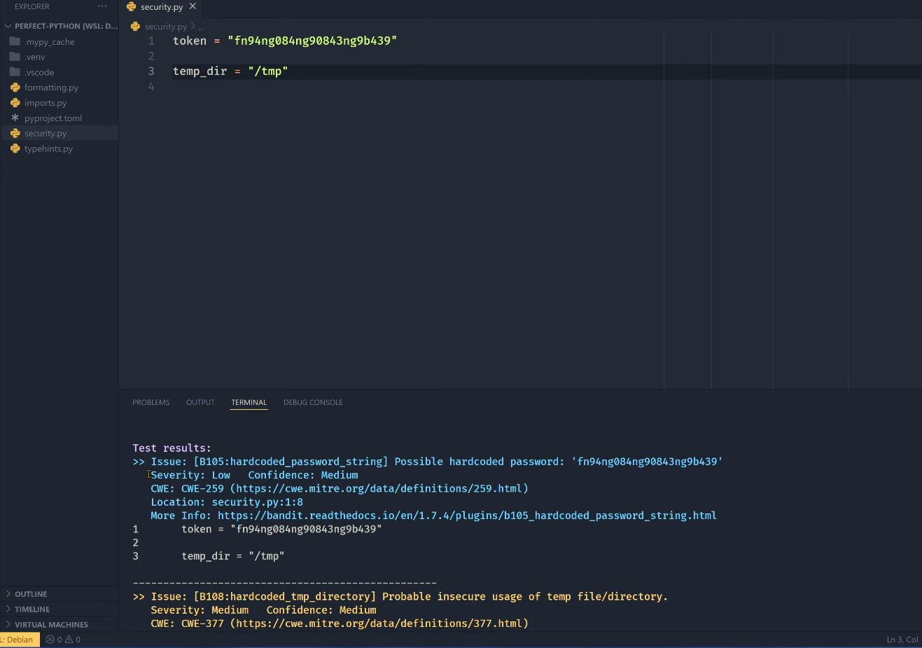 Hands-on with Bandit