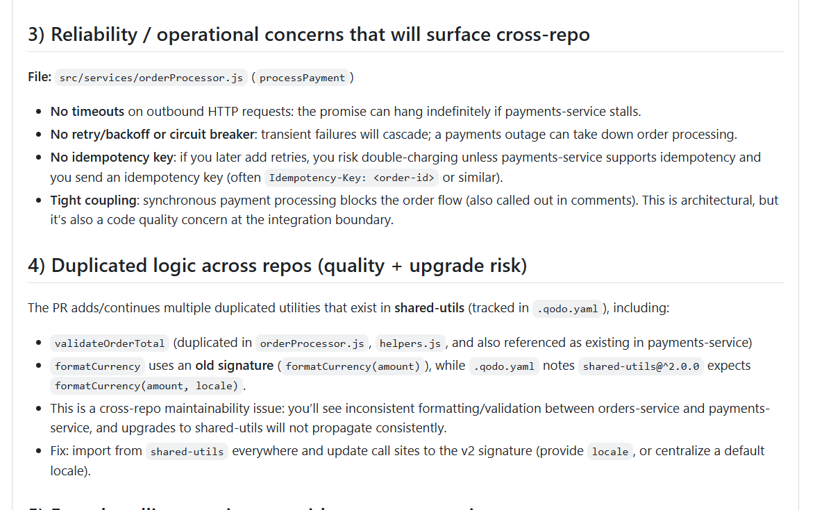 it handled duplicated logic across repositories