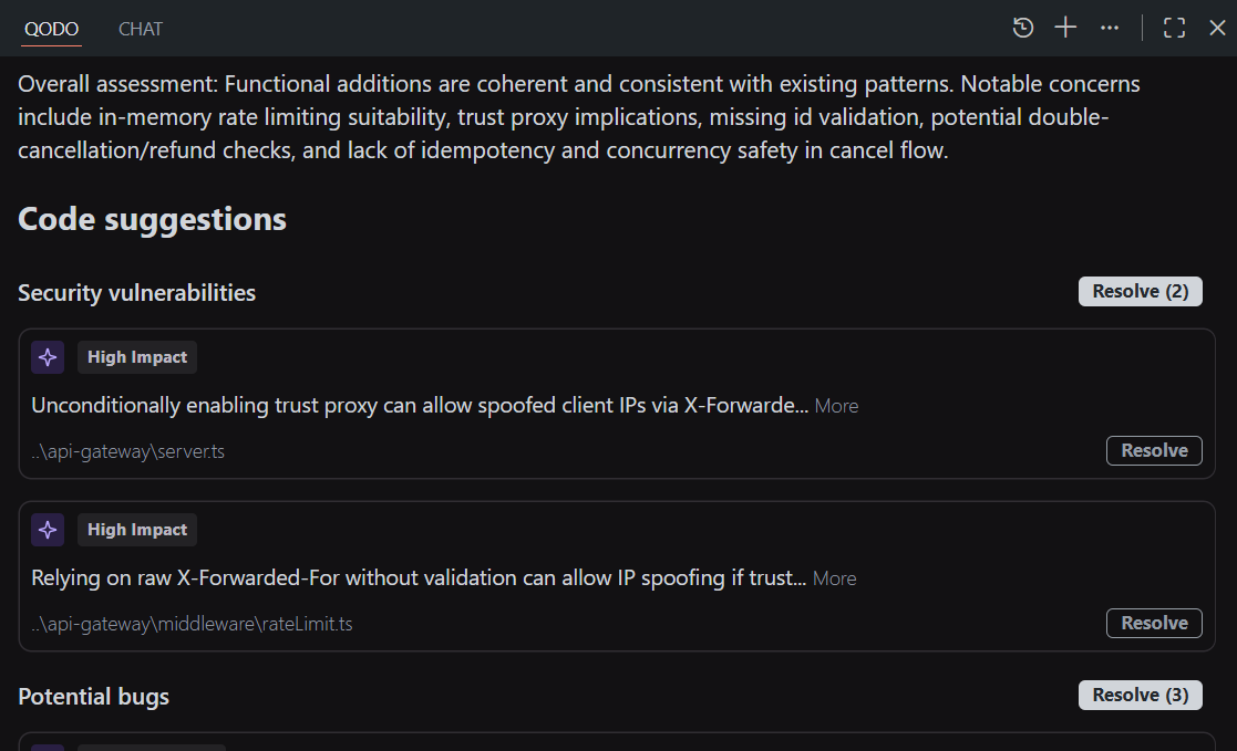 What the Qodo’s IDE plugin Review Caught in This Change Before Commit