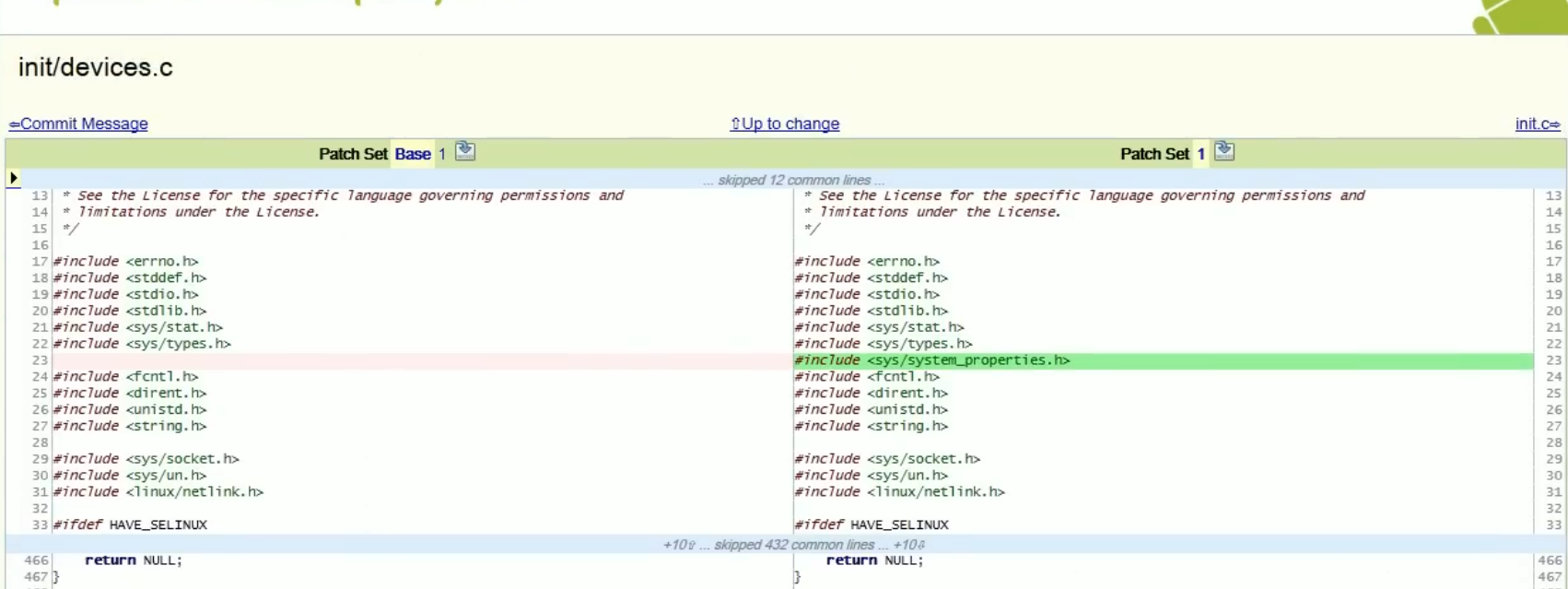 Reviewing a System-Level Dependency Change in Gerrit
