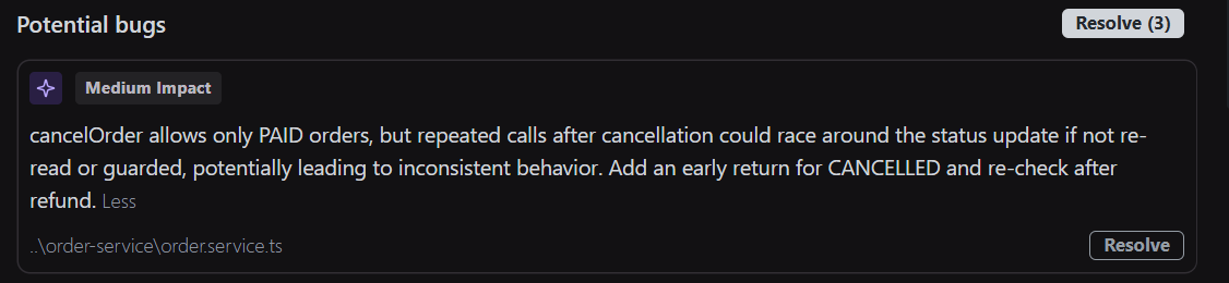 Double Cancellation Vulnerability