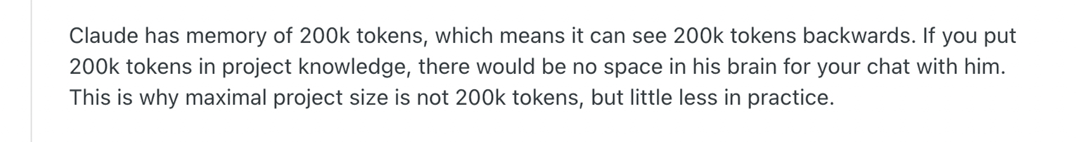 Reddit r/ClaudeAI user discussing Claude Code 200k token context window saturation with community reply