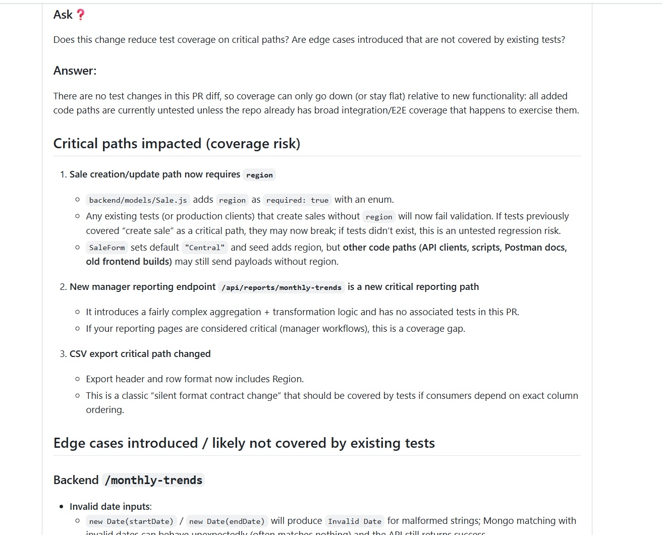 Qodo code review bot flagging missing htmlFor and id attributes on form inputs, with a note that the asterisk for required fields is not screen-reader accessible